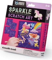 Sparkle Scratch Art - Magical Friends