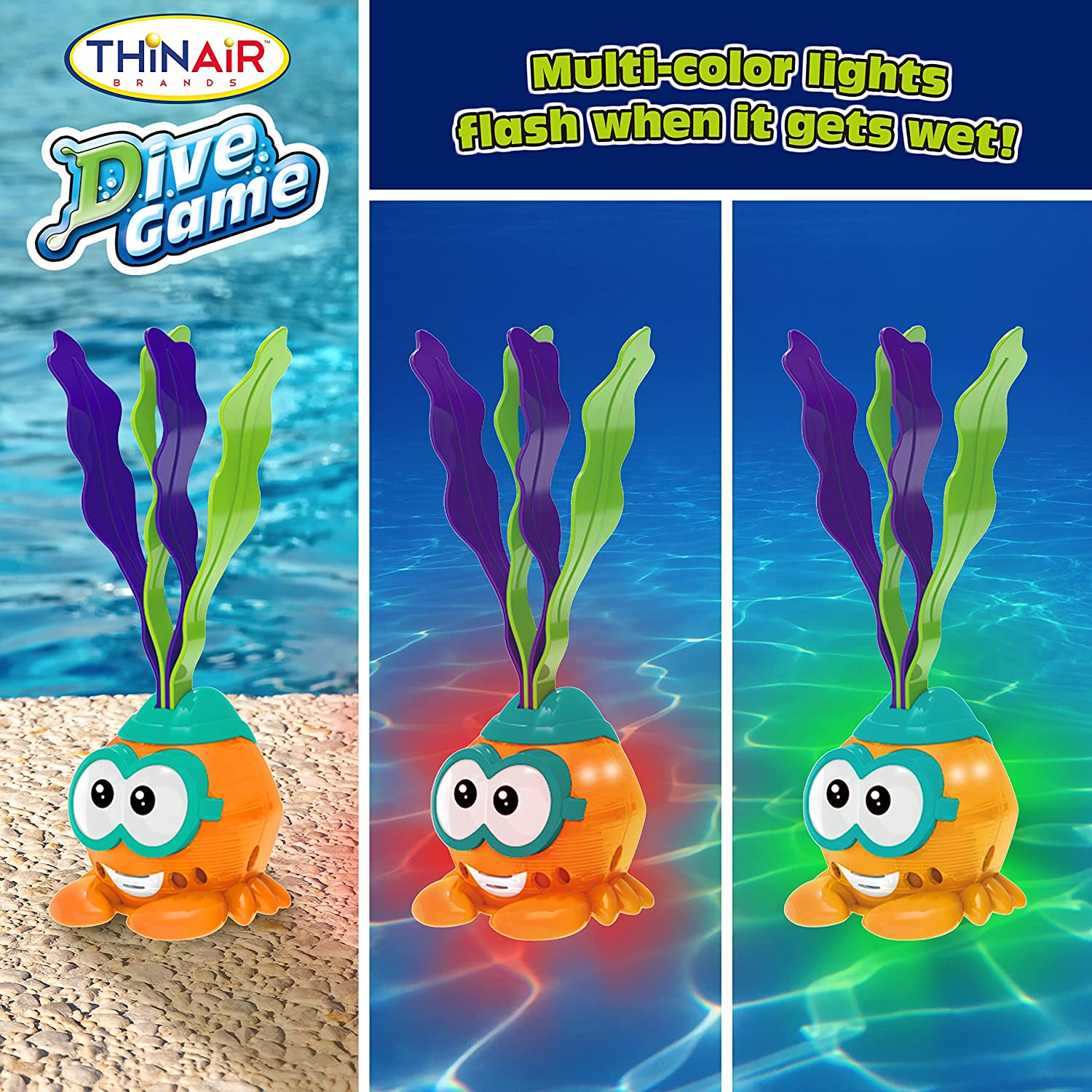 Light-Up Hermit Crab Dive Toy