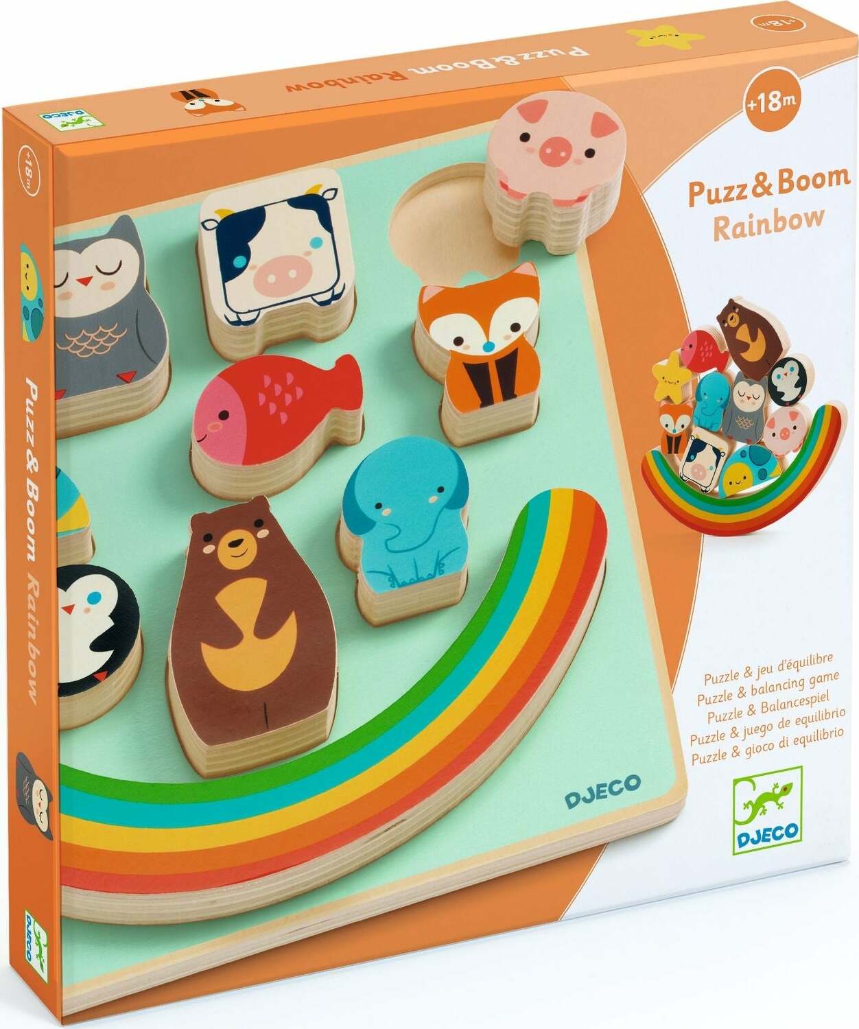 Puzz and Boom Rainbow Wooden Puzzle