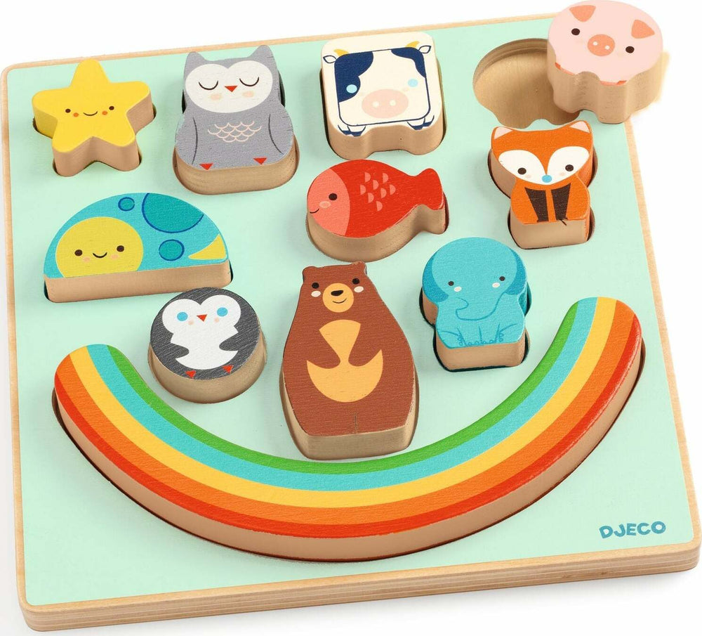 Puzz and Boom Rainbow Wooden Puzzle