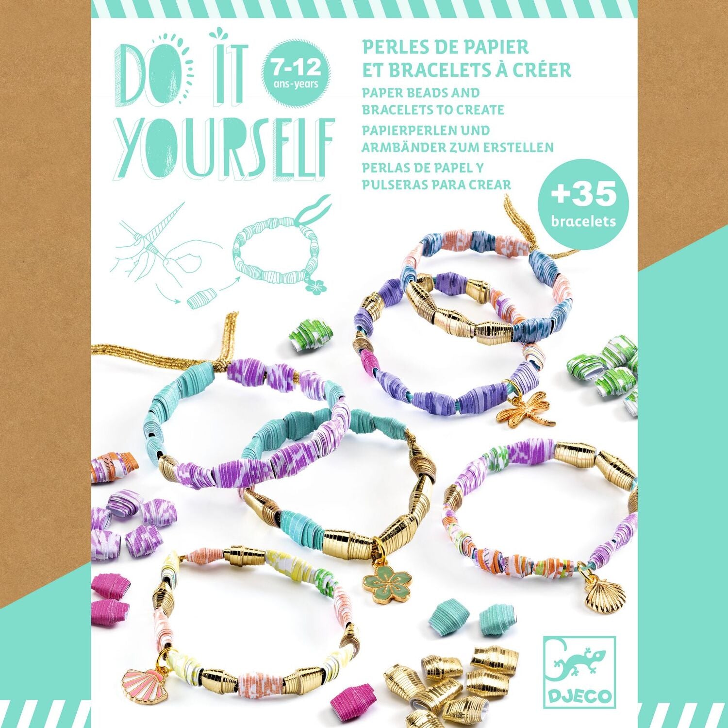 DJECO Stylish and Golden DIY Bracelets