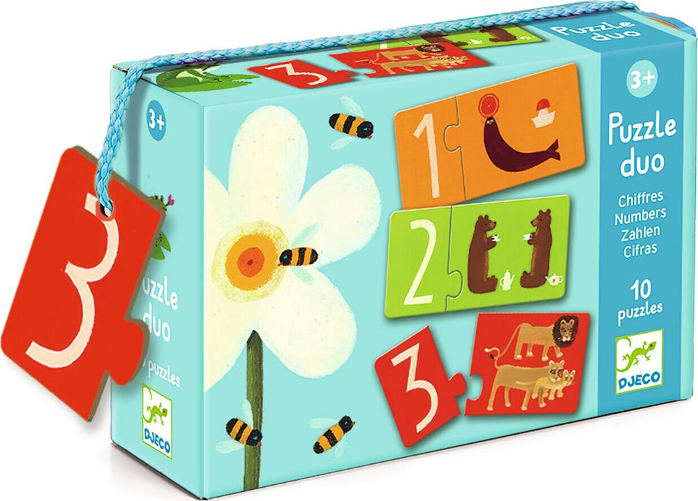 DJECO Numbers Puzzle Duo Matching Activity