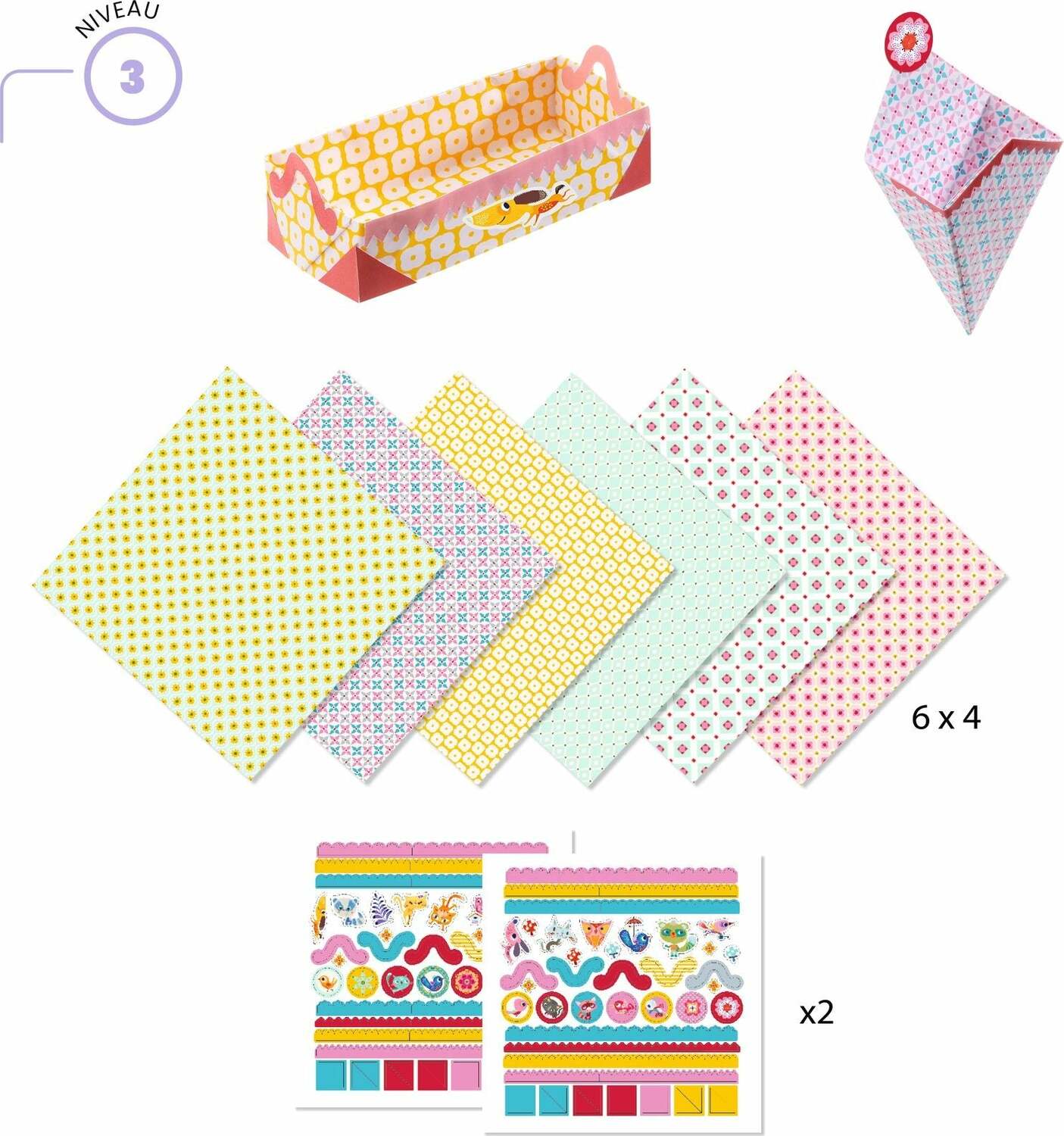 Small Boxes Origami Paper Craft Kit