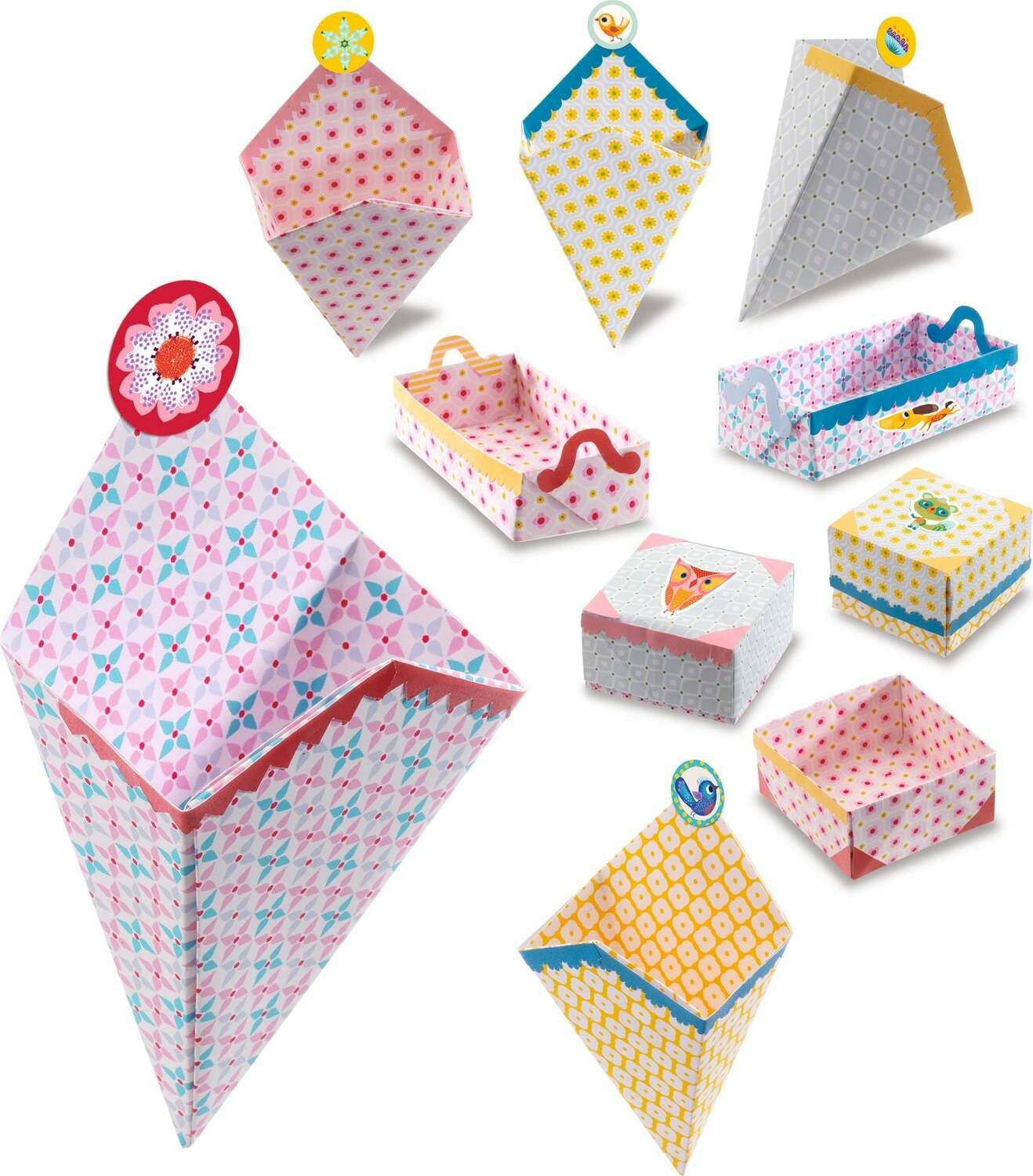 Small Boxes Origami Paper Craft Kit