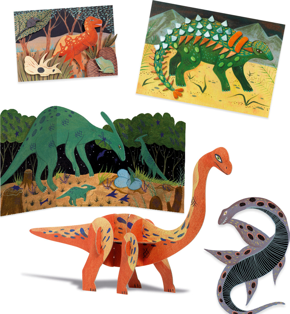 Djeco The World Of Dinosaurs Multi-Activity Craft Kit