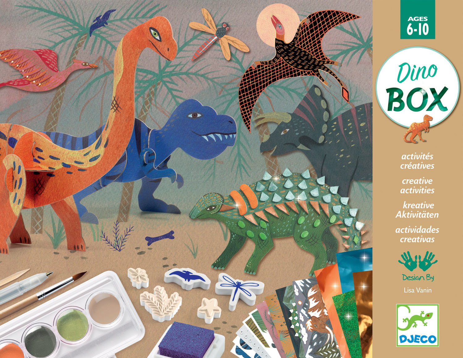 Djeco The World Of Dinosaurs Multi-Activity Craft Kit