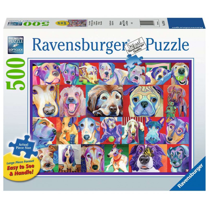 500 Pieces Puzzle Large Format Hello Doggie