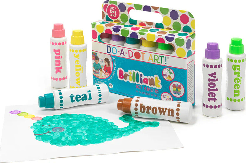 Brilliant 6 Pack Dot Markers [Washable]