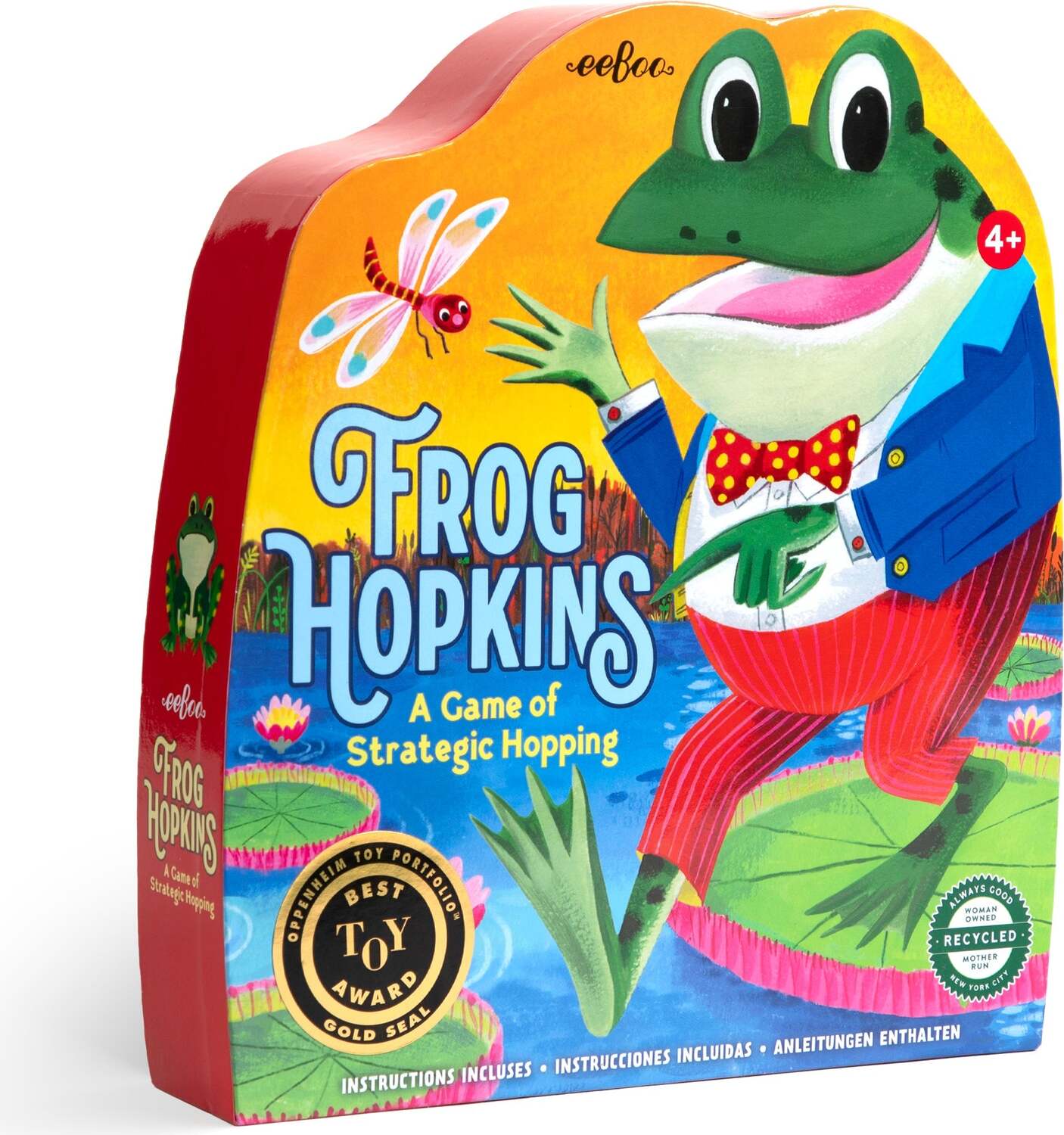 Frog Hopkins Shaped Game (shaped box game)