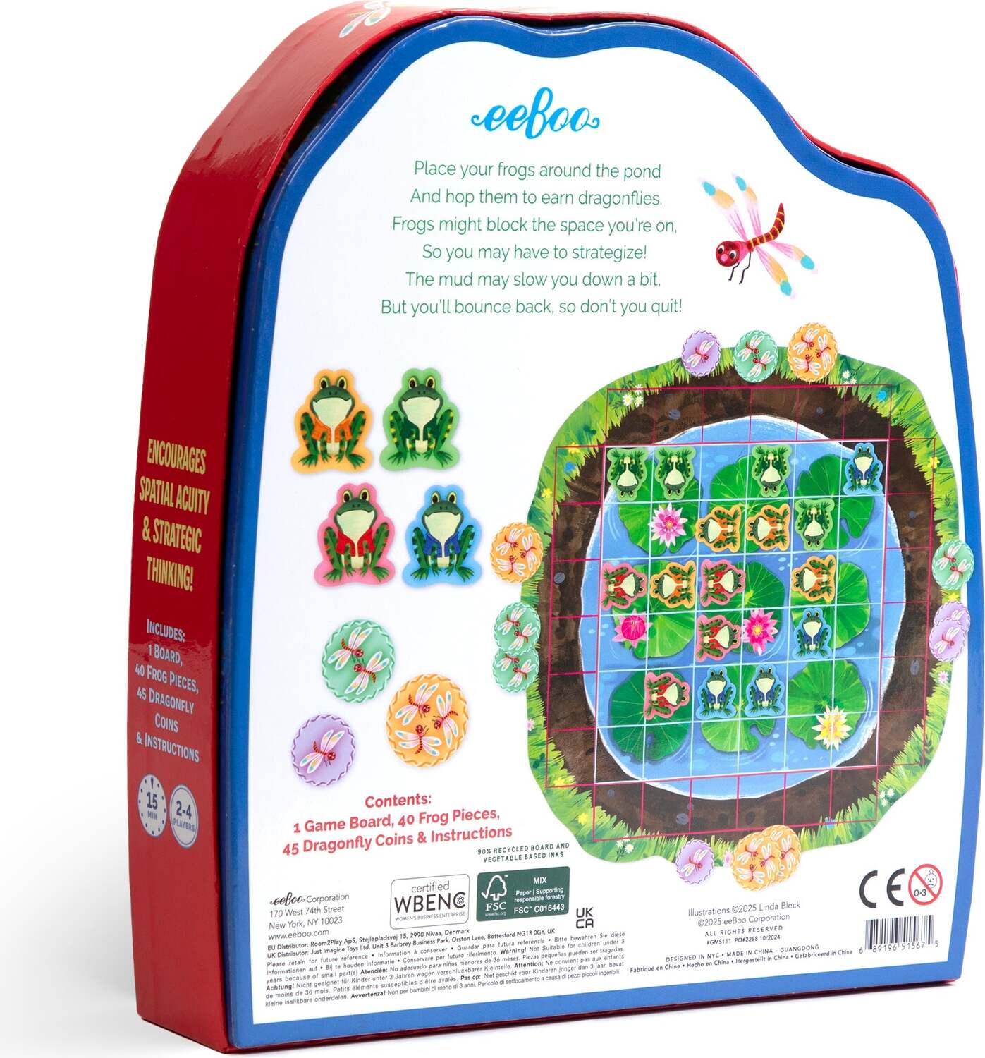 Frog Hopkins Shaped Game (shaped box game)