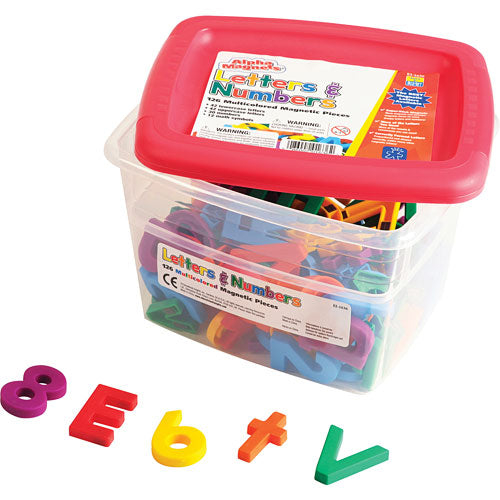 AlphaMagnets® and MathMagnets® Multicolored 126 Pieces