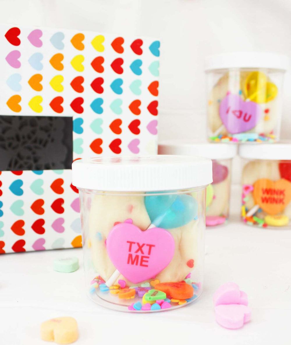 Valentine Candy Hearts Mini Dough to Go