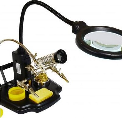 LED Magnifying Lamp With Third Hand