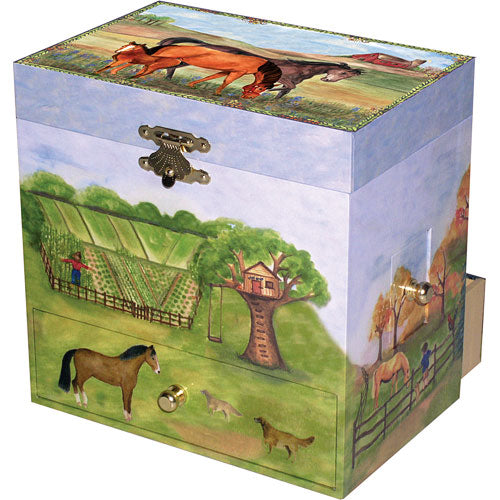 Horse Ranch Music Box