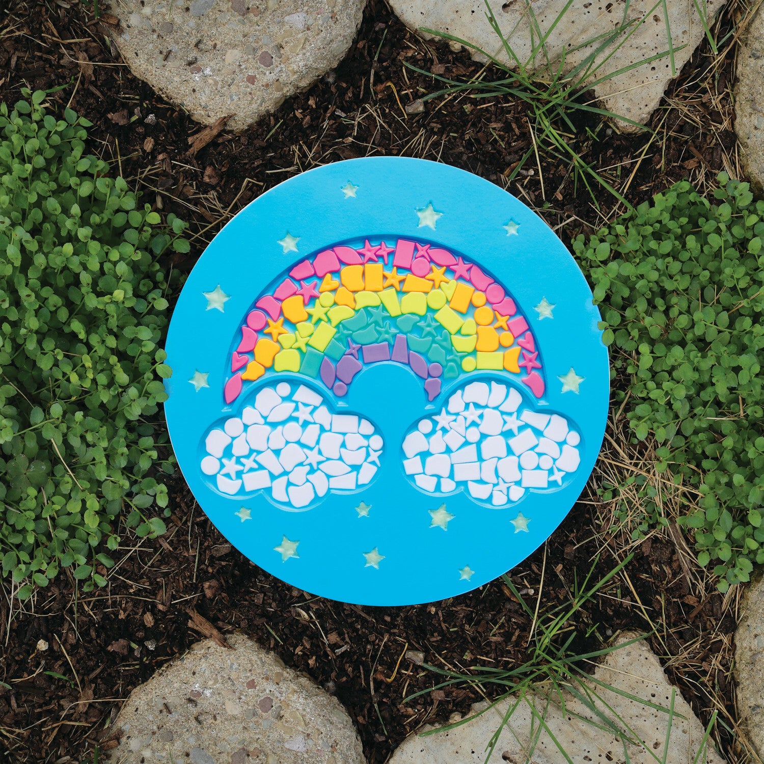 Rainbow Garden Stone