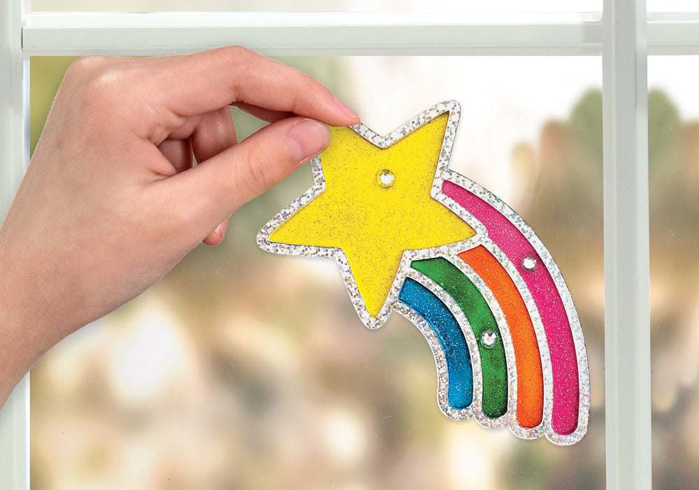 Rainbow Sprinkles Easy Sparkle Window Art