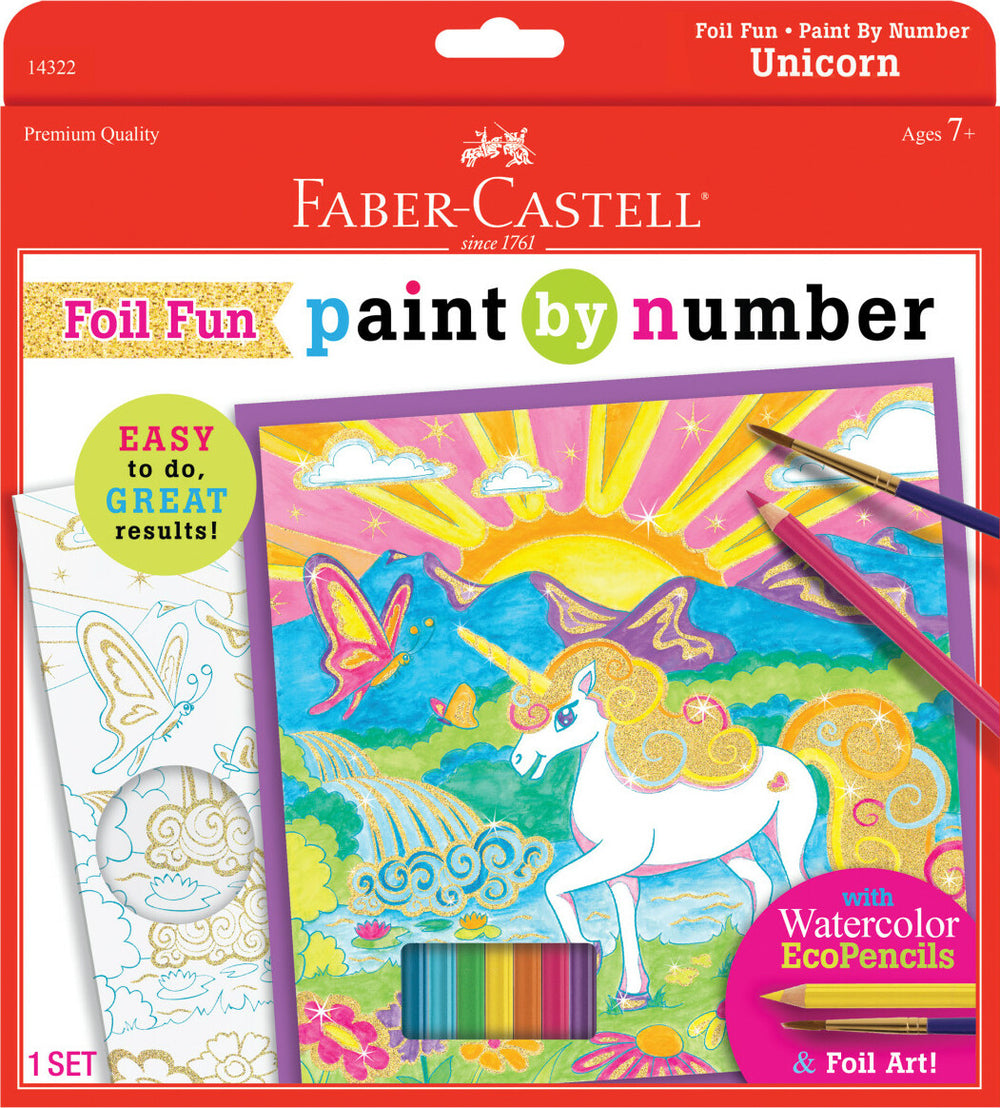 Paint by Number Unicorn Foil Fun