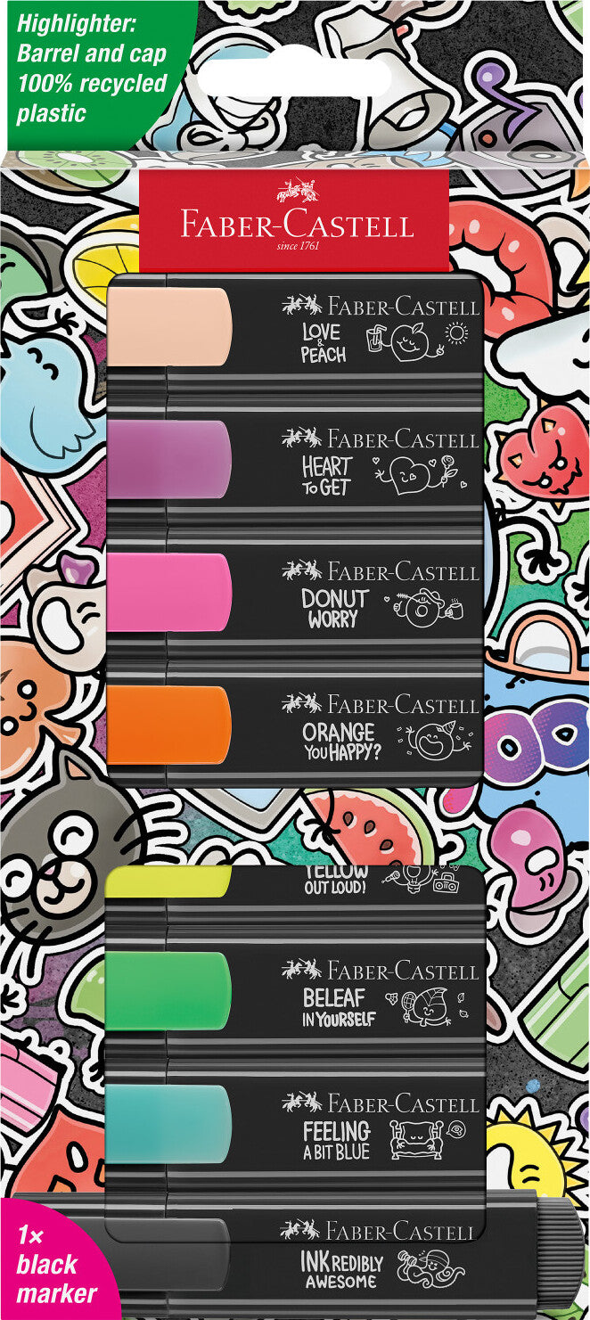 8ct Textliner Graffiti Neon Highlighters