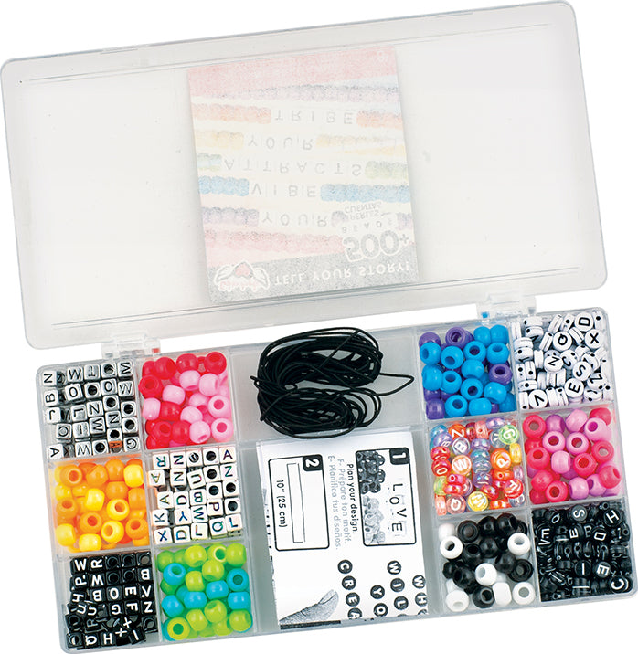 Tell Your Story Rainbow Alphabet Bead Case - Small