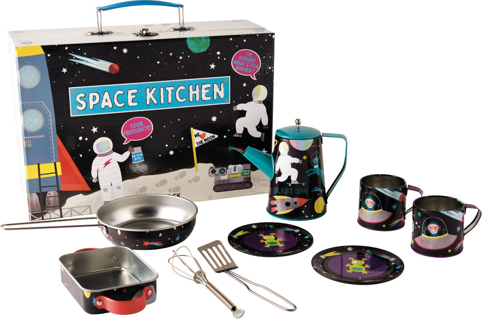 Space Tin Kitchen Set in Rectangular Case