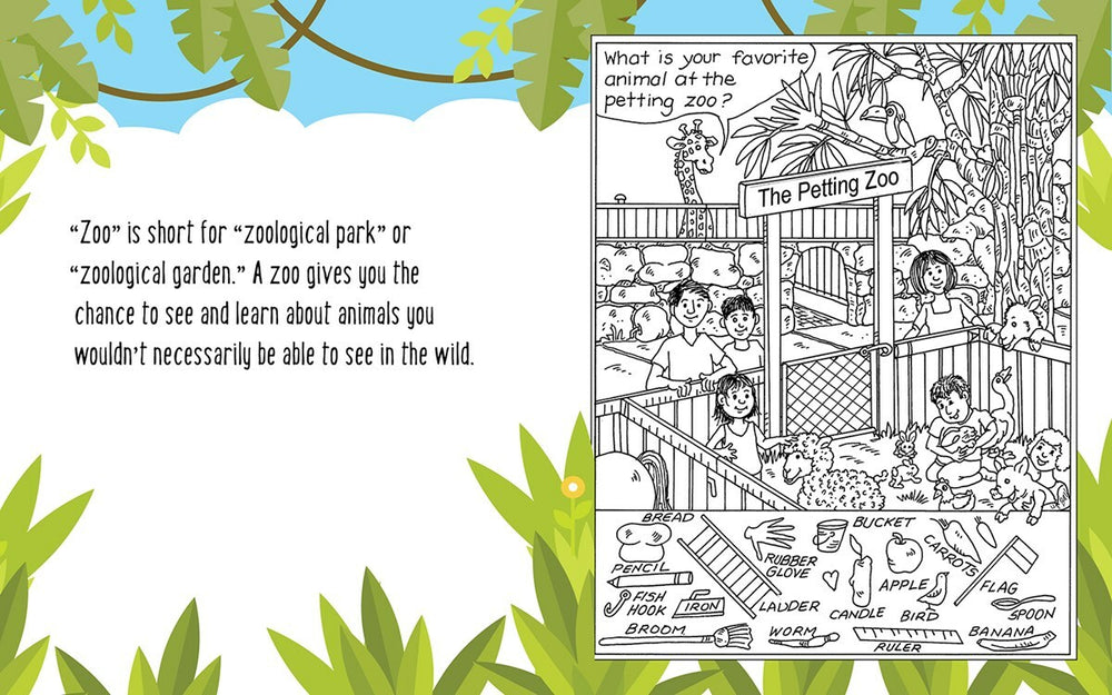 Hidden Picture Puzzles at the Zoo