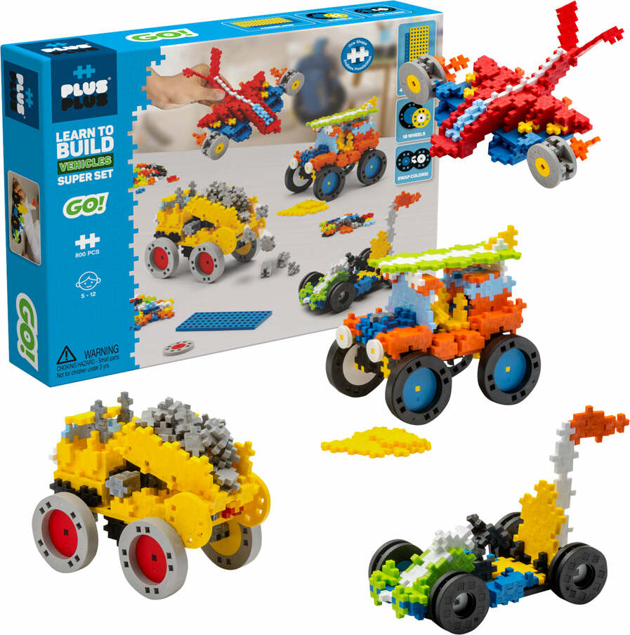 Plus-Plus Learn to Build - Vehicles Super Set