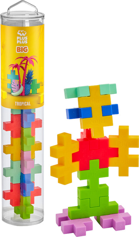 Plus-Plus BIG 15 pc Tube - Tropical