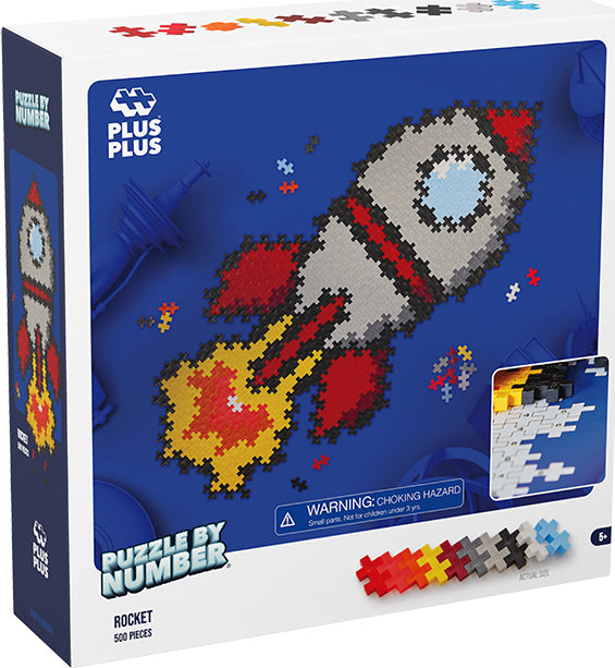 Plus-Plus Puzzle By Number - 500 pc Rocket