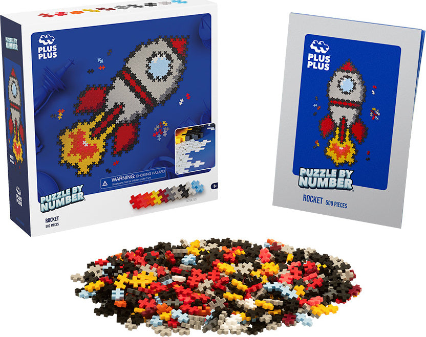 Plus-Plus Puzzle By Number - 500 pc Rocket