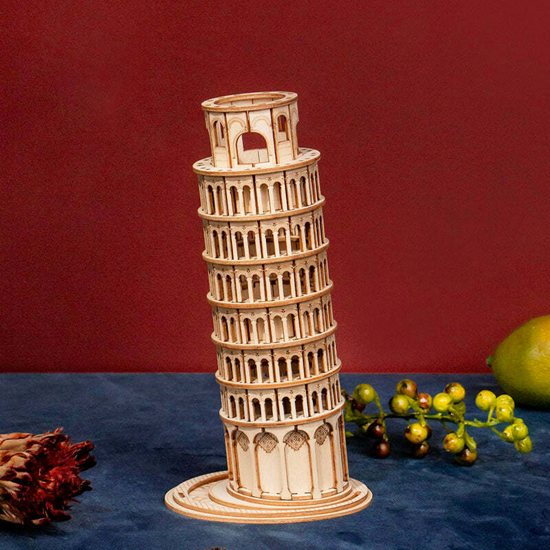 3D Modern Wooden Puzzle - Leaning Tower Of Pisa