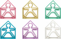 dëna Pastel Kids and Houses 6 Pack