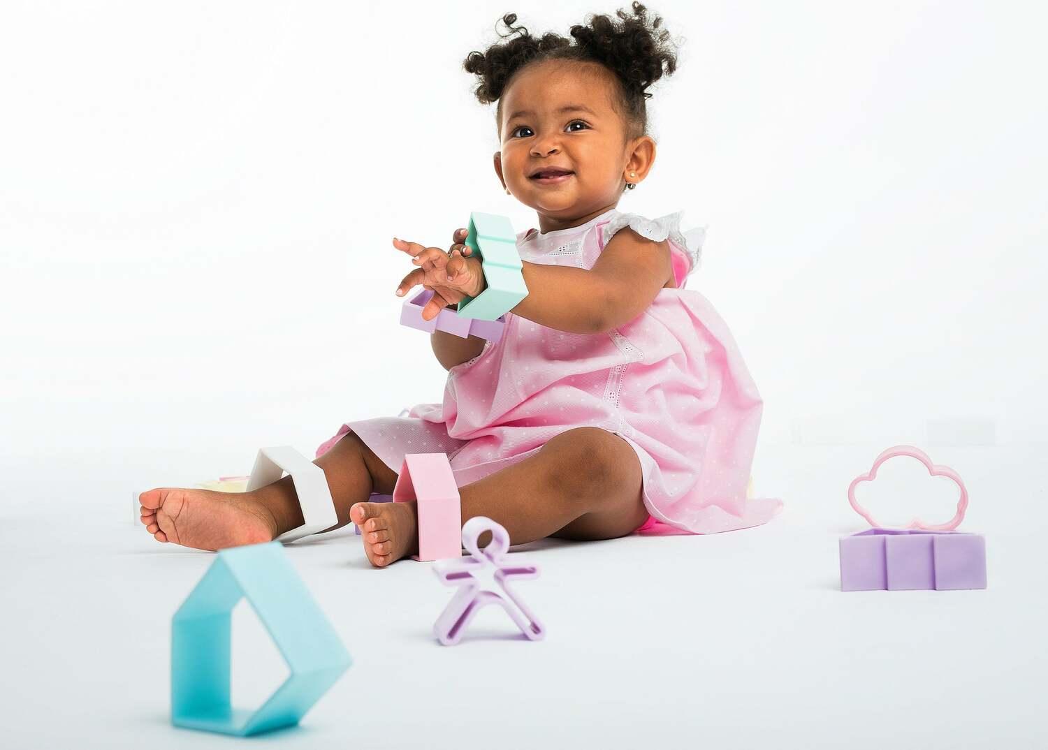 dëna Pastel Kids and Houses 6 Pack