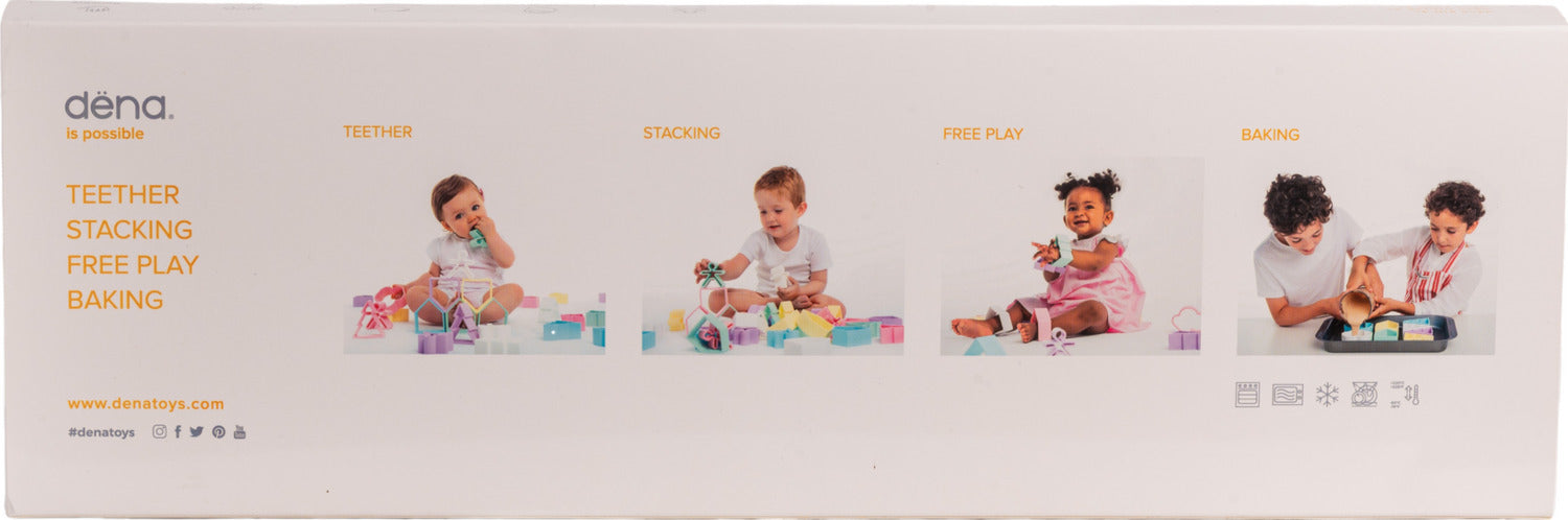 dëna Pastel Kids, Houses and Trees 3 Pack