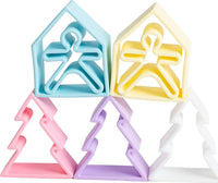 dëna Pastel Kids, Houses and Trees 3 Pack