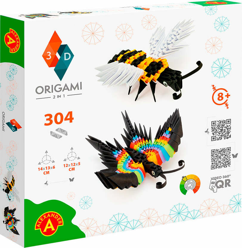 Alexander Origami 3D - Bee and Butterfly
