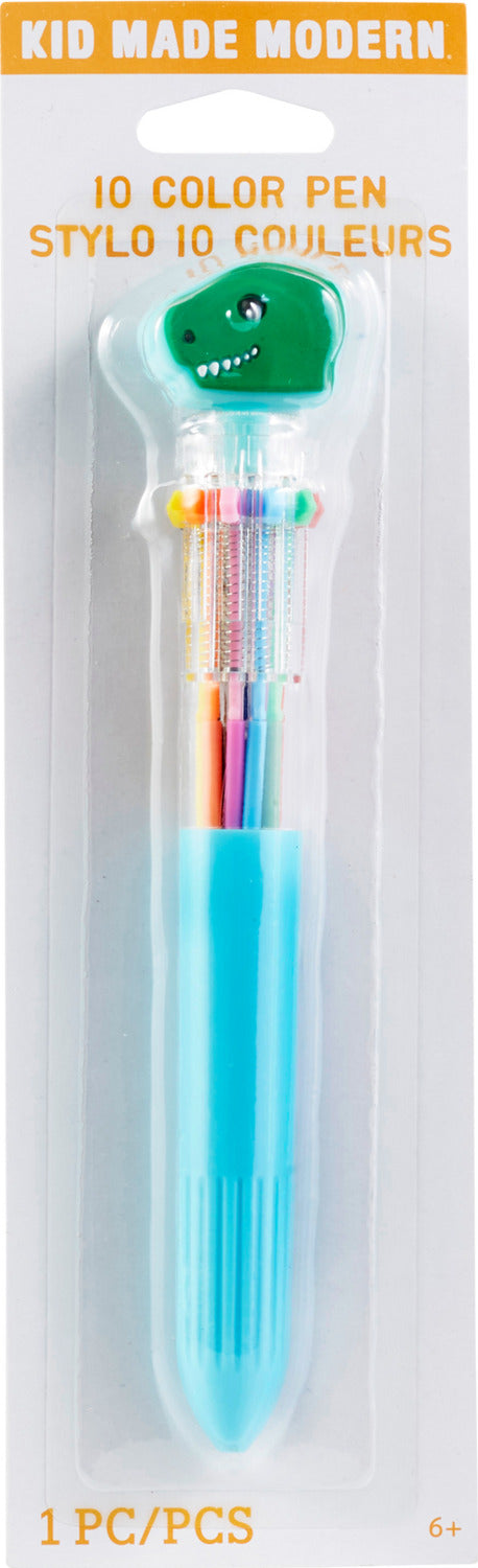 Kid Made Modern 10 Color Pen with Topper - Dino