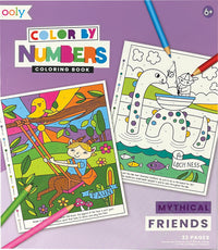 Color By Numbers Coloring Book - Mythical Friends