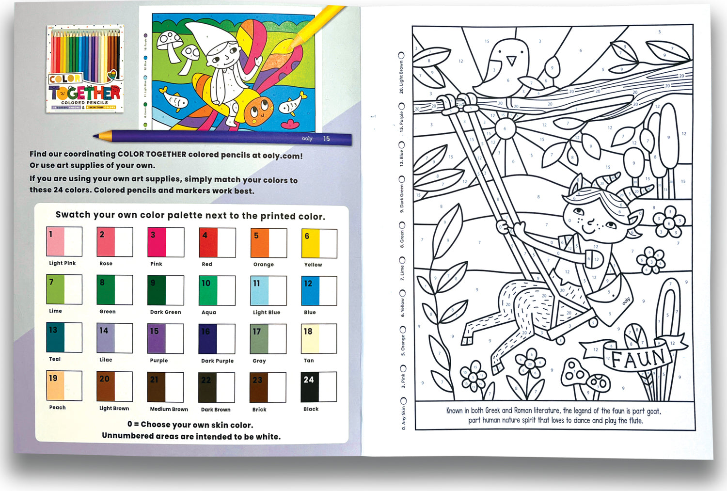 Color By Numbers Coloring Book - Mythical Friends