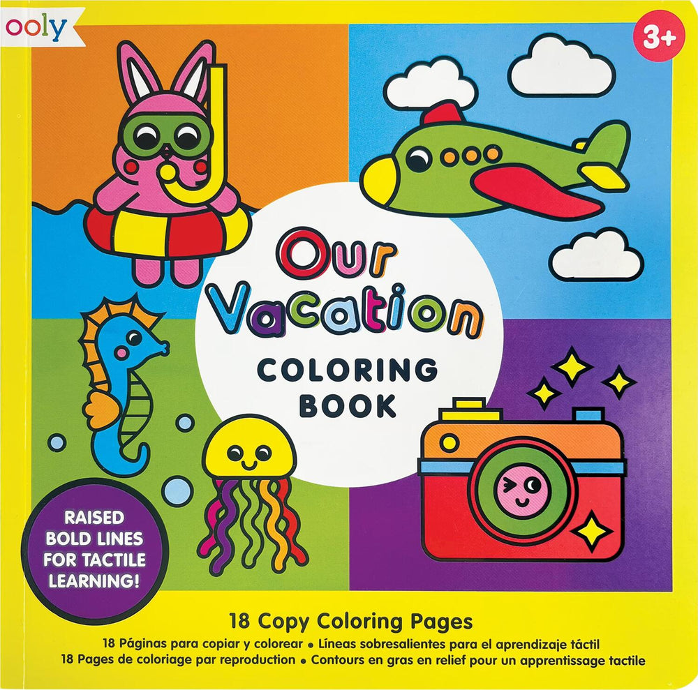 Our Vacation Copy Coloring Book (7.8" x 7.8")