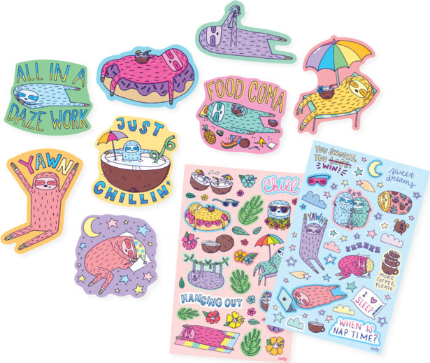 Sleepy Sloths Scented Stickers