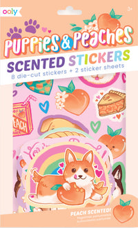 Puppies And Peaches Scented Stickers