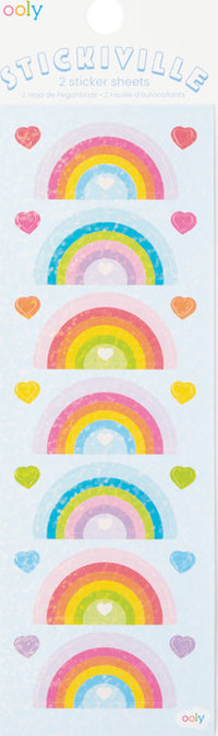 Stickiville Rainbow Love Stickers - Holographic