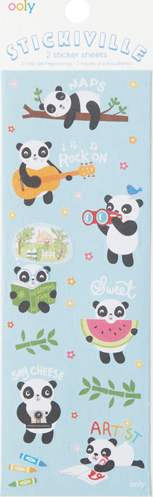 Stickiville Playful Pandas Stickers