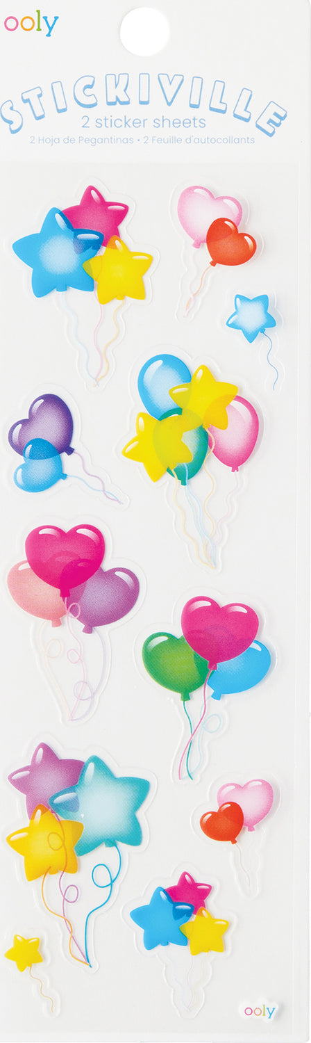 Stickiville Skinny - Shaped Balloons (Clear)