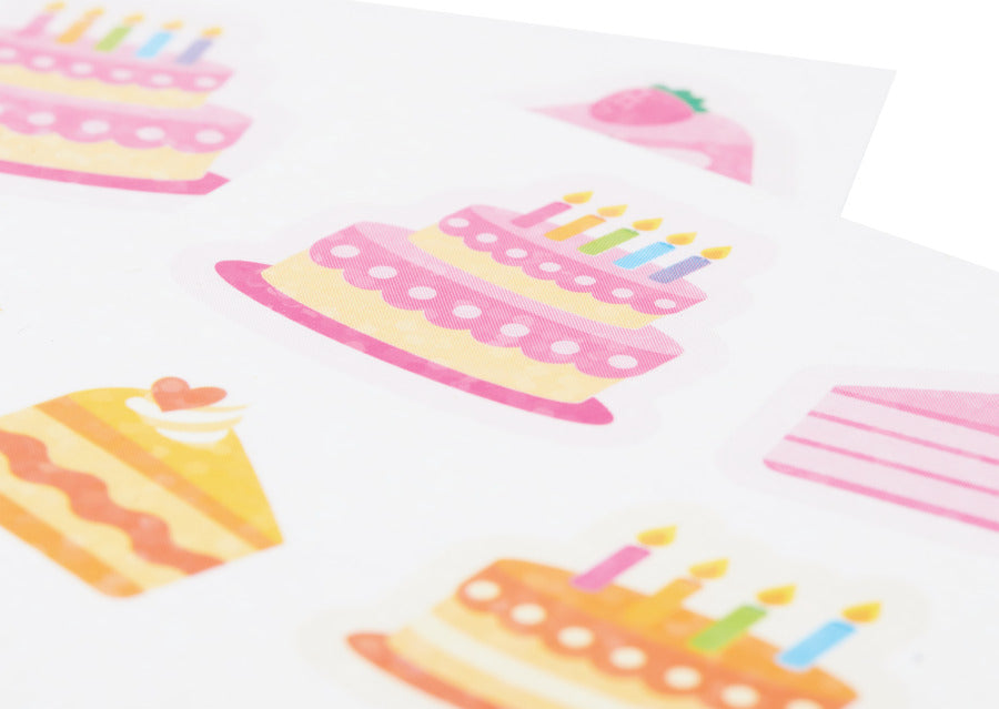 Stickiville Birthday Cakes Stickers - Holographic