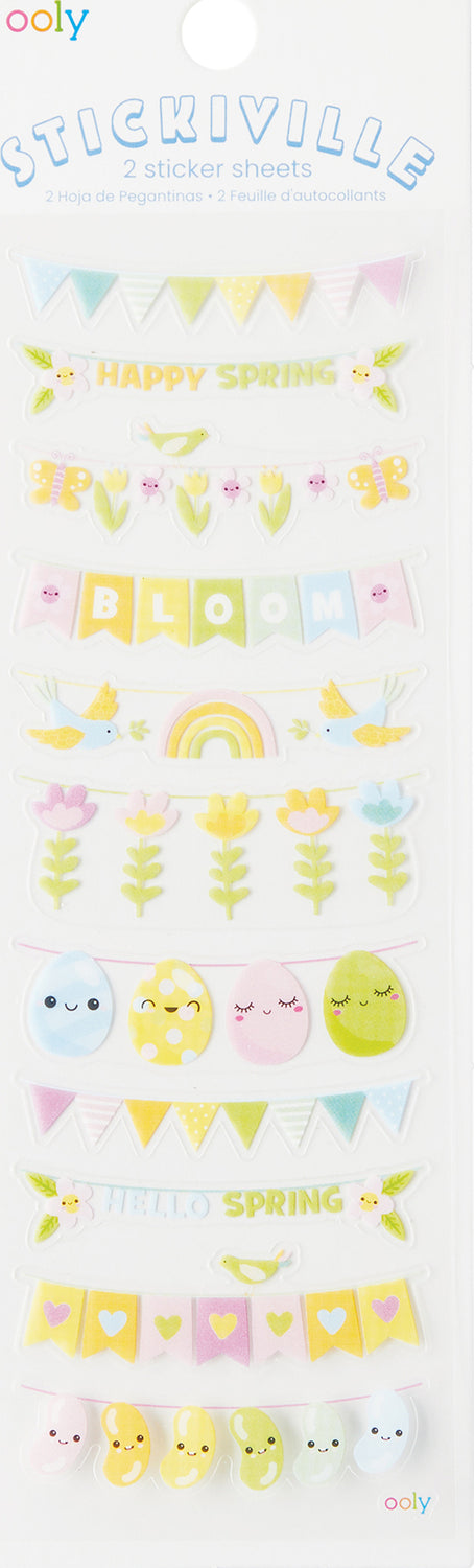 Stickiville Skinny - Spring Banners (Clear)