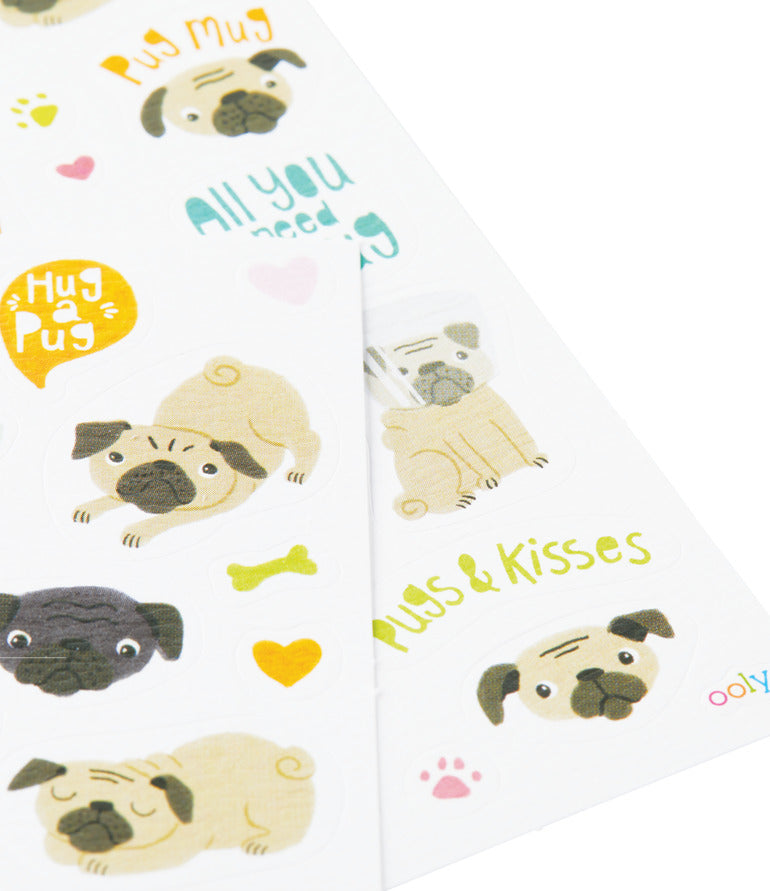 Stickiville Pugs Stickers