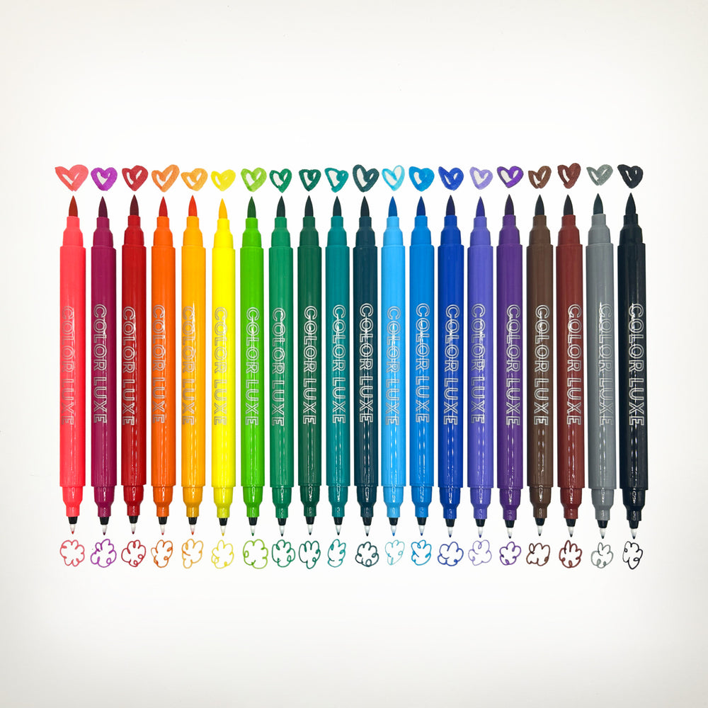 Color Luxe Double-Ended Markers - Set of 20