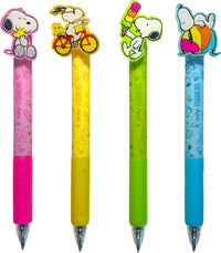 OOLY x Peanuts Black Ink Retractable Gel Pens - Set of 4