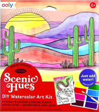 Scenic Hues D.I.Y. Watercolor Art Kit - Desert Getaway (17 PC Set)